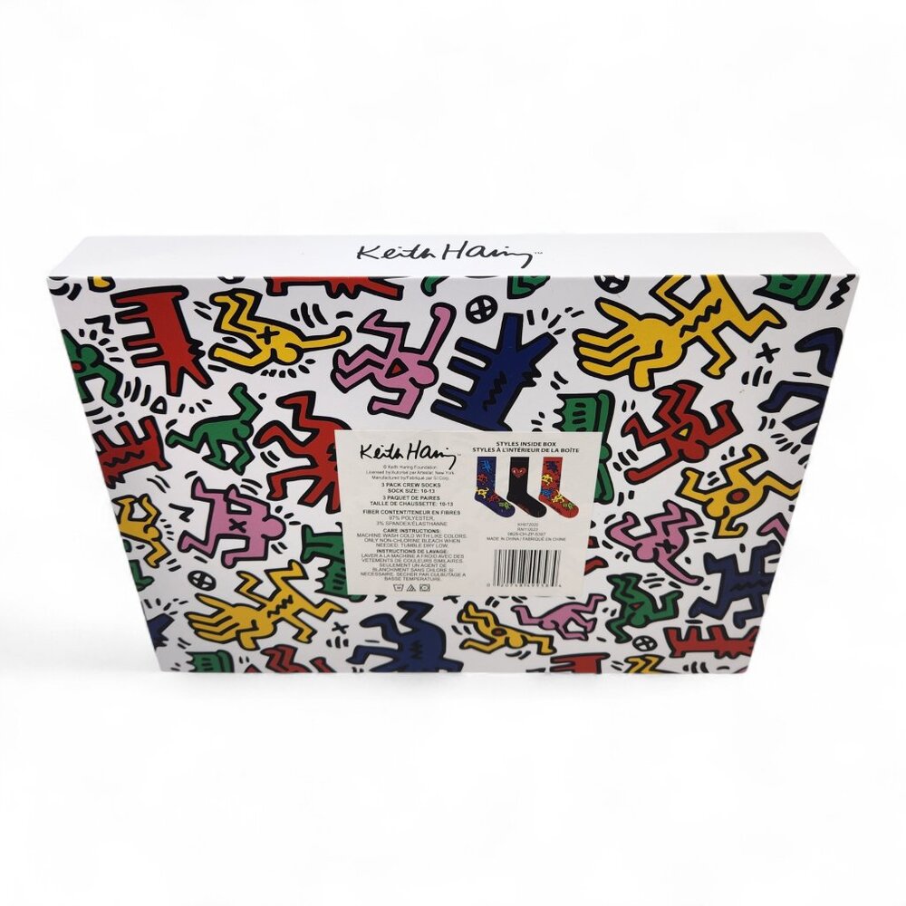 Keith Haring Crew Socks 3 Pairs - Picture 6 of 7